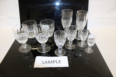 Lot 2189 - Waterford Crystal Colleen pattern table service (29 pieces)