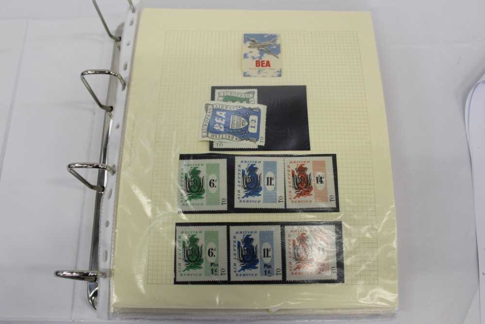 Lot 2660 - Stamps selection of covers in albums including RAF interest (some signed) World War II covers and mint stamps, Aircraft Thematic etc (8 albums)