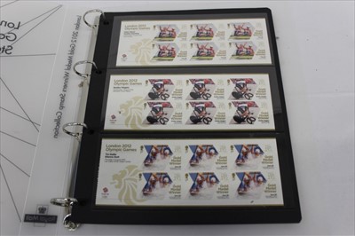 Lot 2669 - Stamps GB m/m sheets (not folded), commemorative 1977 and some definitives etc face £200+1 plus early PHQ cards, London 2012 booklets, 10p booklets etc