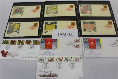 Lot 2683 - Selection of FDCs, u/m stamps, loose in packets, GB & World (3 boxes)