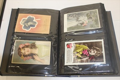 Lot 2686 - Two albums of film and stage stars postcards and other ephemera