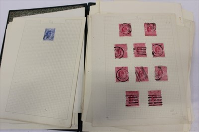 Lot 2692 - Stamps GB Selection inc loose leaf album including early Seahorses 2/6d -10/-, Edward VII to 10/- used and mint examples of 2/6d, 1939 High Values and others