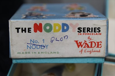 Lot 2202 - Selection of Wade Noddy Series figures including Noddy, Big Ears and Mrs Fluffy Cat all in original boxes (23)