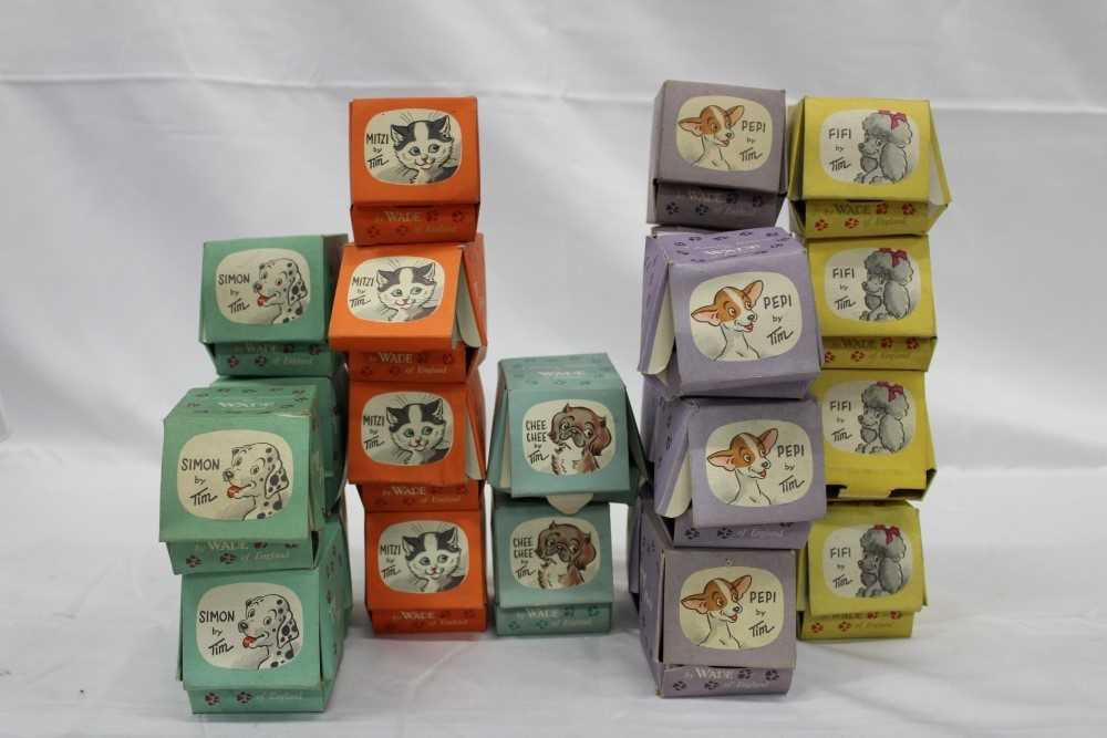 Lot 2204 - Selection of Wade TV Pets including Fifi, Simon, Chee Chee, Mitzi and Pepi, in original boxes (20)