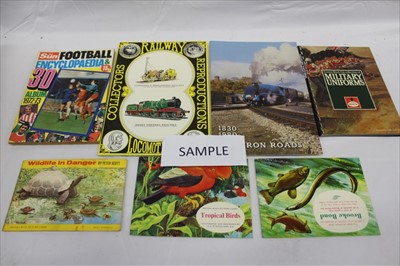 Lot 2593 - Stamp selection of GB prestige booklets, used miniature sheets, u/m commemorative & definitive issues presentation packs etc plus a selection of trade cards and football memorabilia