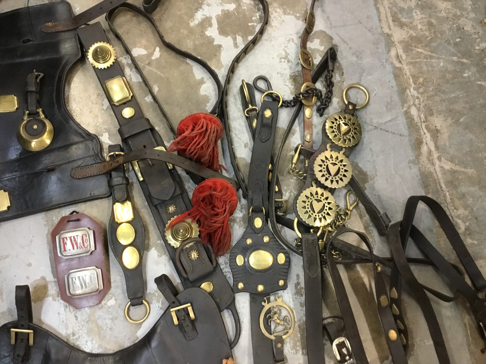 Lot 3802 - Large Collection Of Antique Horse Tack