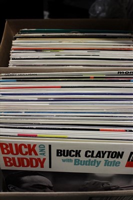 Lot 3851 - Selection of Jazz LP records (approximately 95) including Jimmy Rushing, Buck Clayton, Benny Carter and Earl Hines