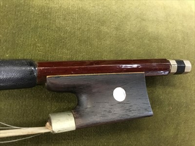 Lot 3861 - Old violin bearing label - The Paganini Special Orchestral Violin Fecit In Saxony,  Anno, with bow in fitted case