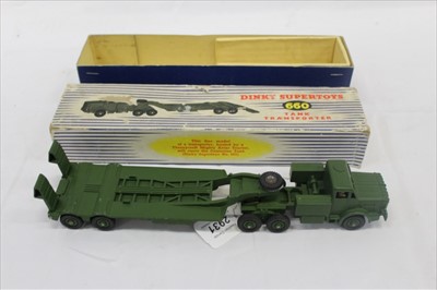 Lot 2931 - Dinky Super Toy Tank Transporter 660 boxed.