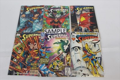 Lot 1232 - Large collection of D.C. Superman comics, predominantly 1990s (approximately 180)