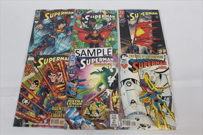 Lot 2483 - Large collection of D.C. Superman comics, predominantly 1990s (approximately 180)