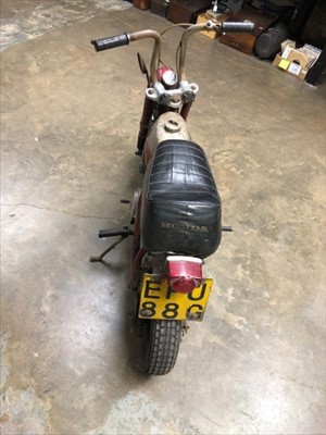Lot 2955 - 1969 Honda Z Series 50cc 'Monkey Bike', Registration No. EPU 88G, last on the road in the early 1980's and requiring complete restoration.  
 N.B. No keys or documents present