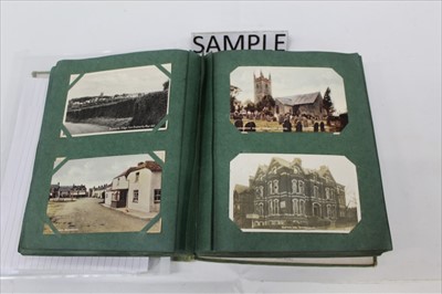 Lot 1239 - Album of local and other postcards, real photographic cards, views etc.