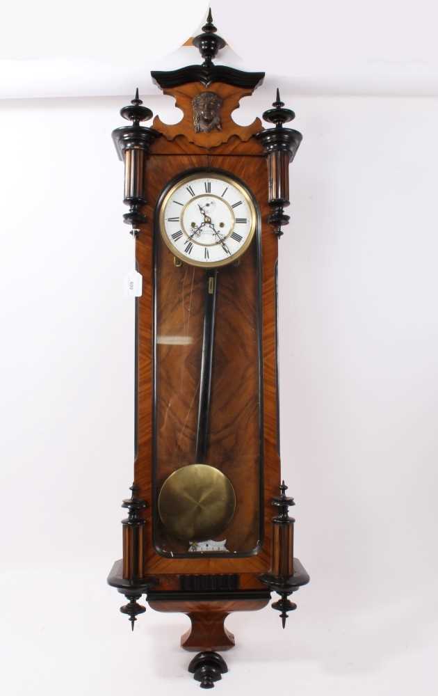 Lot 609 - 19th century Vienna wall clock