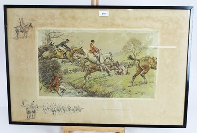 Lot 940 - Snaffles, Charles Johnson Payne (1884-1967) signed print - Prepare to Receive Cavalry, with Snaffle blindstamp, in glazed frame