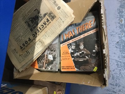 Lot 101 - Extensive collection of The Great War I Was There Magazine's, together with Second World War and other newspapers (1 box)
