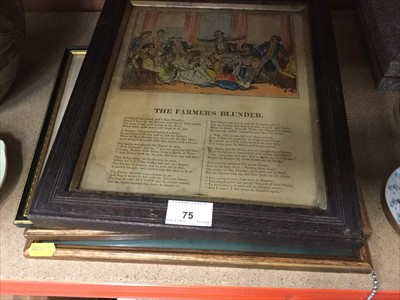 Lot 75 - Group of 19th century framed engravings