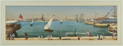 Lot 963 - Anglo Indian School 19th century watercolours harbour scene