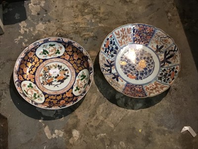 Lot 233 - Two 18th/19th century Japanese imari chargers