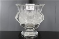 Lot 2012 - Lalique crystal Dampierre vase decorated with...
