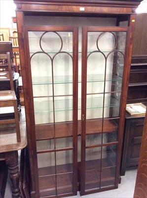 Lot 882 - Good quality Georgian-style display case with glazed doors