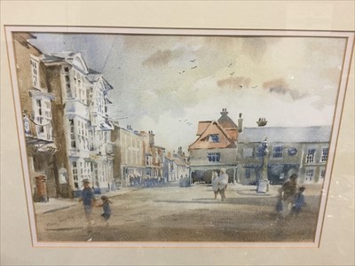Lot 84 - Mary Gundry- watercolour in glazed gilt frame - Southwold