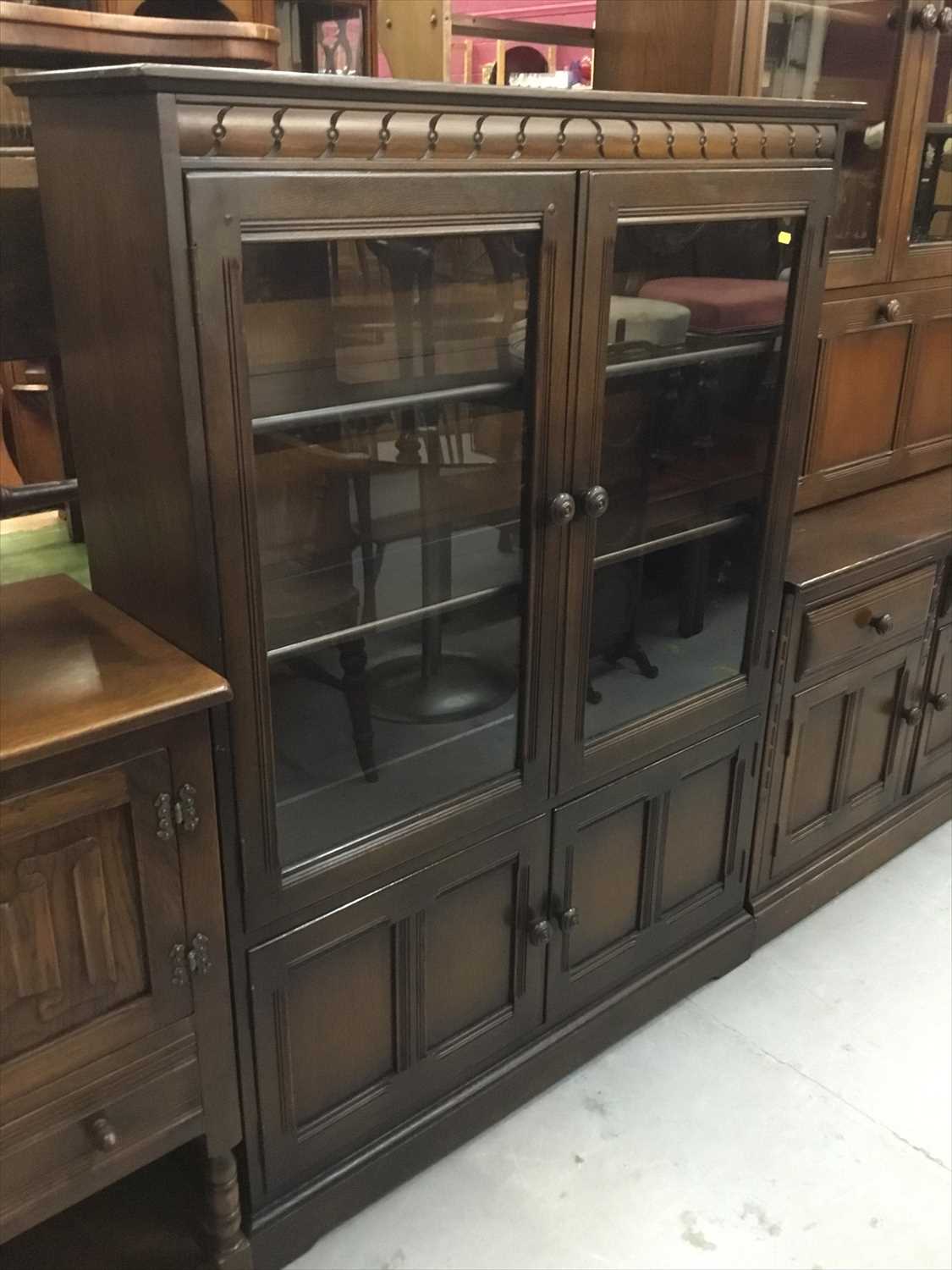 Lot 845 - Glazed display cabinet