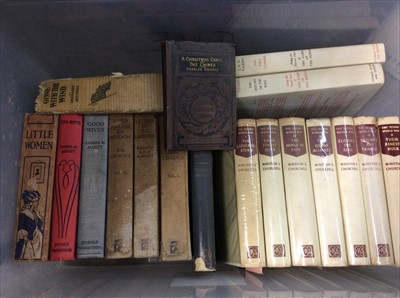 Lot 461 - Box books including Churchill and other novels