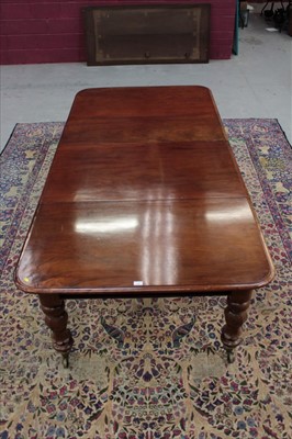 Lot 1347 - Early Victorian mahogany extending dining table