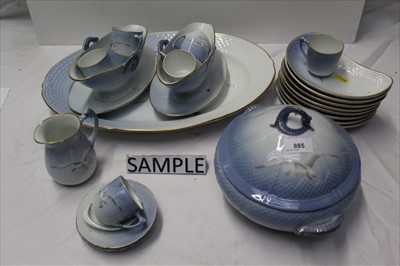 Lot 45 - Service of Bing and Grondahl porcelain tablewares, seagull pattern