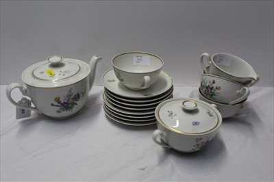 Lot 893 - Royal Copenhagen porcelain teaset