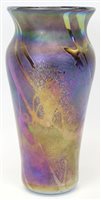 Lot 2017 - John Ditchfield purple iridescent vase, signed...