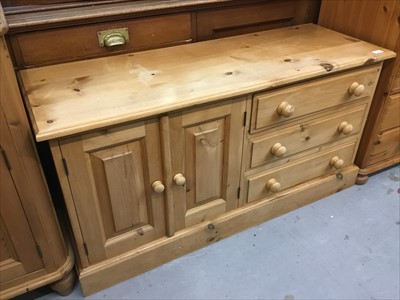 Lot 827 - Pine side cupboard