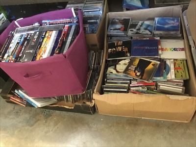 Lot 185 - Large collection of CD's and DVD's (7 boxes)