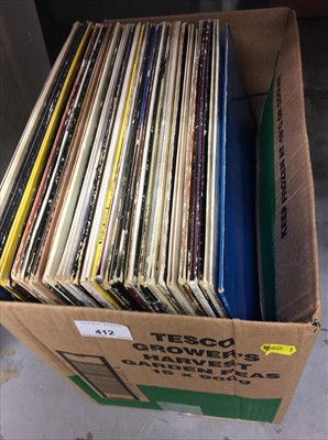 Lot 412 - Box of LP records including Plastic Ono Band, The Beatles, Steve Hillage and Neil Diamond
