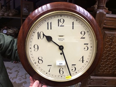 Lot 324 - Smiths 8 day wall clock