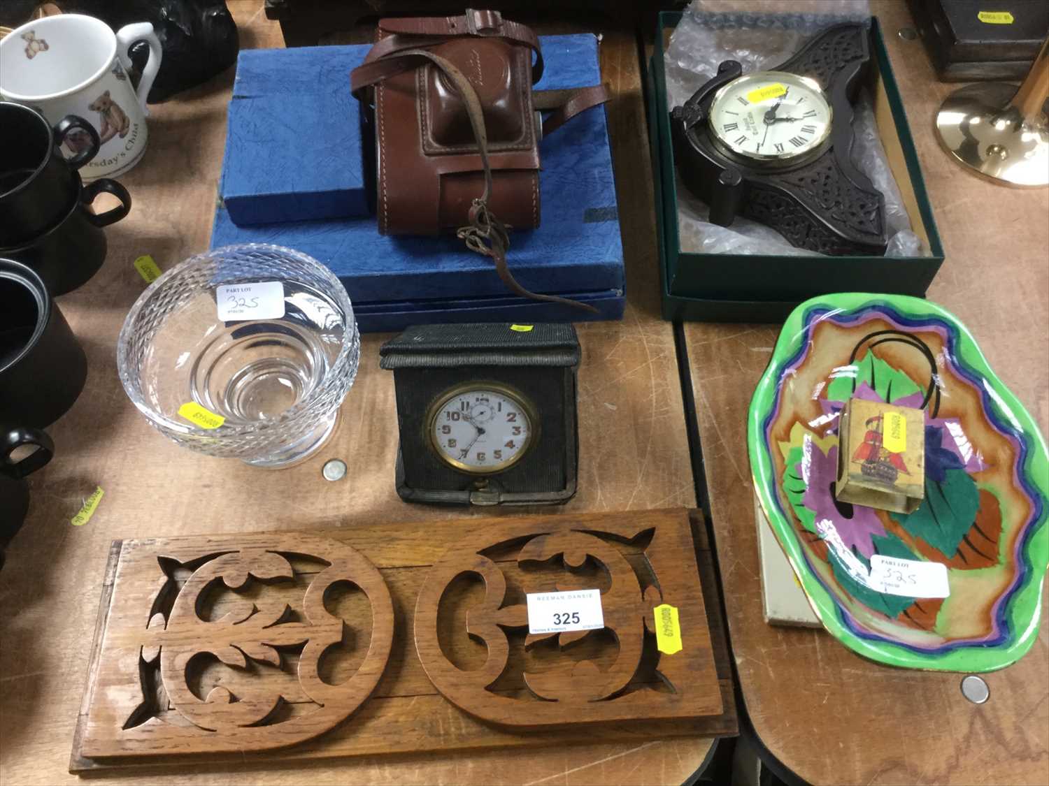 Lot 325 - Carlton ware dish , old camera , book stand and sundries