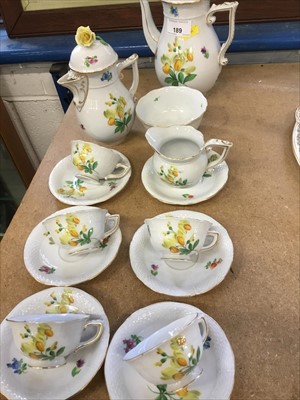 Lot 189 - Herend porcelain coffee service