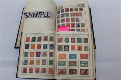 Lot 1238 - Stamps- two albums, GB and World including 1840 1d Black three margin copy, German States etc.