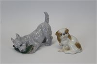 Lot 2035 - Royal Copenhagen porcelain model of a terrier...