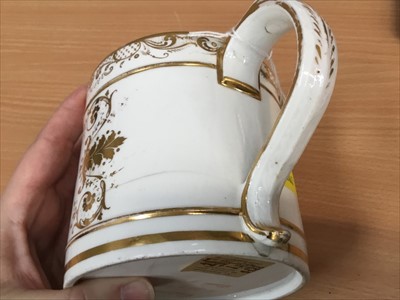 Lot 80 - Good quality early 19th century English porcelain tankard, probably Derby