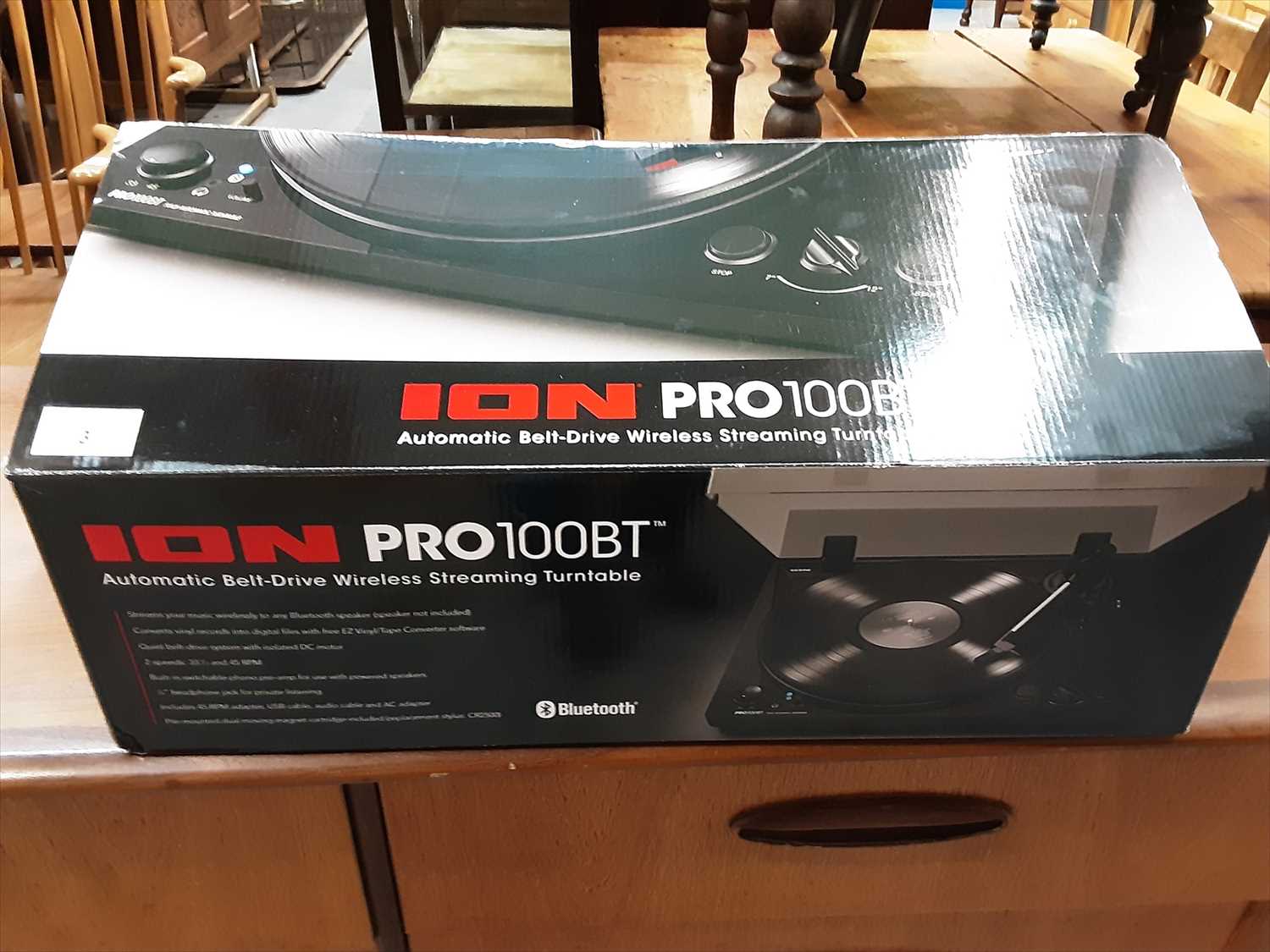 Lot 3 - Ion Pro 100BT turn table in box (as new)