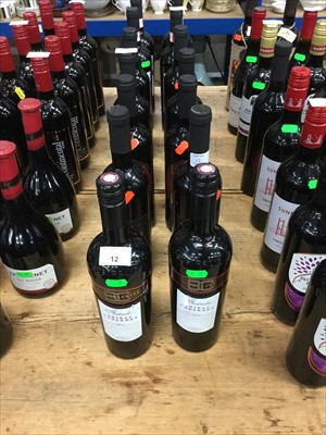 Lot 12 - Red Wine- Fourteen Bottles to include Badger's Creek Shiraz Cabernet (14)