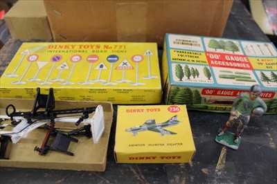 Lot 1432 - Dinky and tri-ang railway toys, lead Gordon Banks, mostly boxed