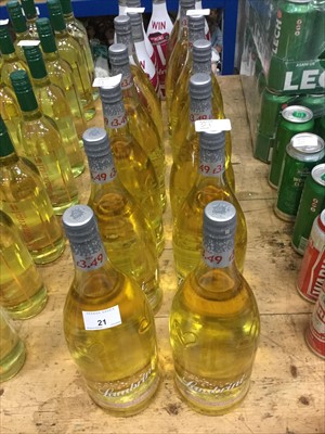 Lot 21 - Lambrini- seventeen bottles of original and cherry lambrini (17)