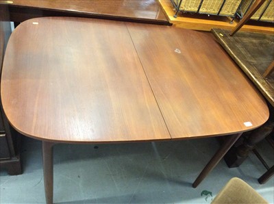 Lot 818 - Five G plan teak dining chairs, matching extending dining table and two G plan coffee tables