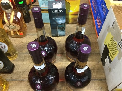 Lot 34 - Cognac- Courvoisier V.S.O.P. 1 litre (x3) and 70cl (x1) (4 bottles)