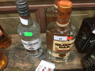 Lot 46 - Vodka- Hlibny Dar Ukrainian Vodka 70cl (x2 bottles), and Zoladkowa de Luxe 70cl (x1 bottle) (3 bottles total)