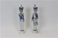 Lot 2045 - Two Lladro porcelain band figures - boy with...