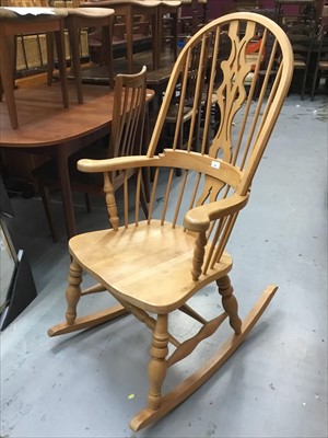 Lot 831 - Pine rocking chair